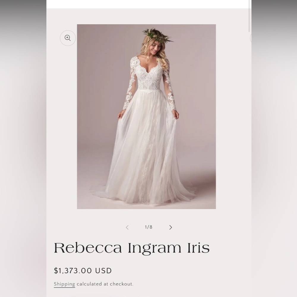 Rebecca Ingram iris wedding gown